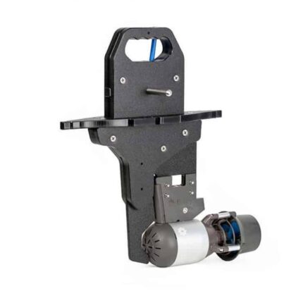 Side view of Bixpy Low Profile Thru Hull Pedal Drive Adapter K-1 showing low-drag design