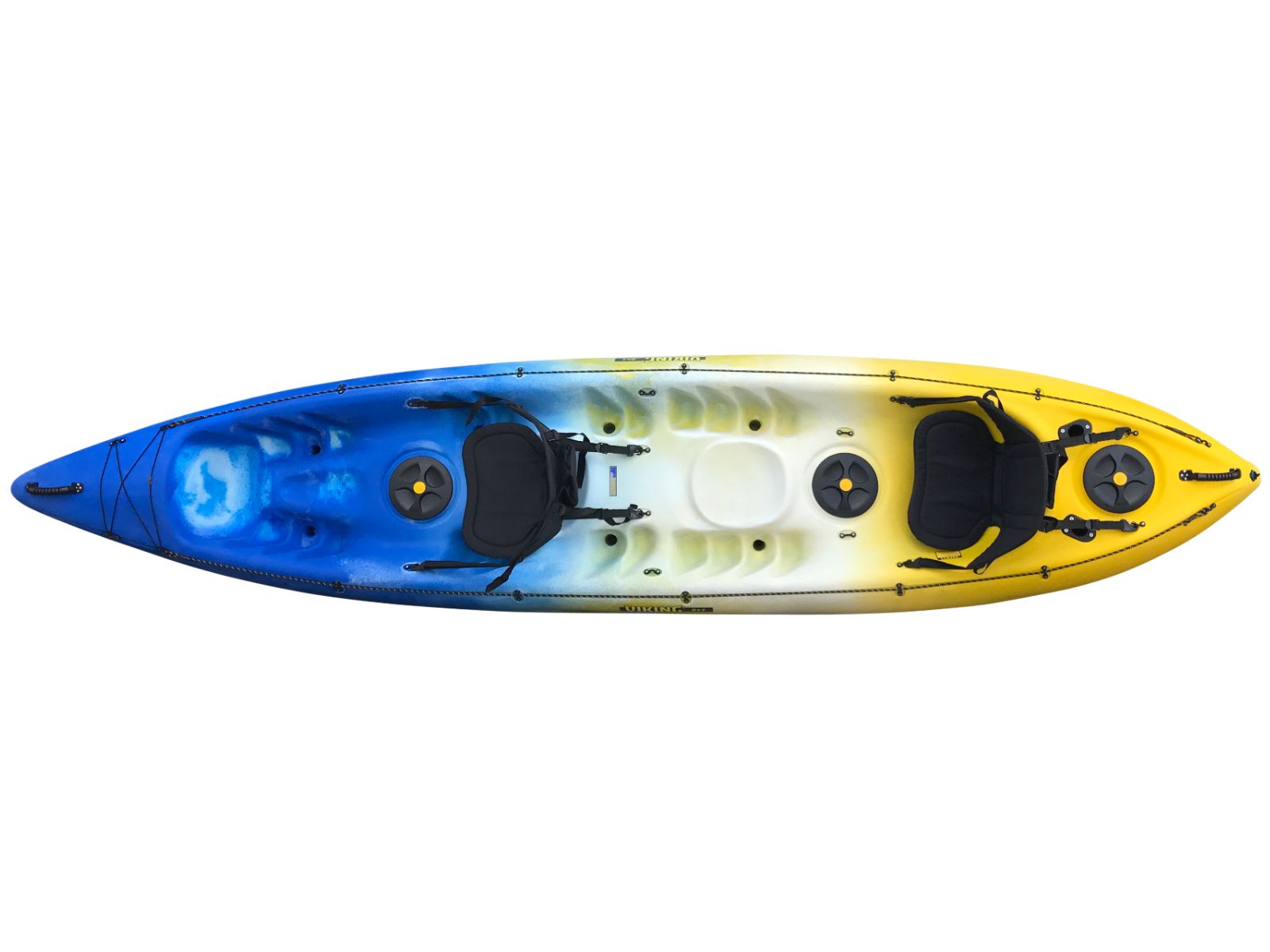 Viking 2 + 1 – double, triple or solo kayak in daybreak with seats - top view Viking 2 + 1 – double, triple or solo kayak in daybreak with seats - top view