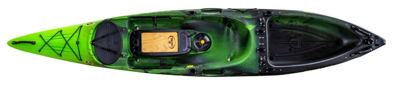 Top view of viking profish 400 lightweight fishing kayak