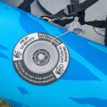 Inflation valve of Jaspara Quest Tandem Inflatable Kayak with PSI pressure guide