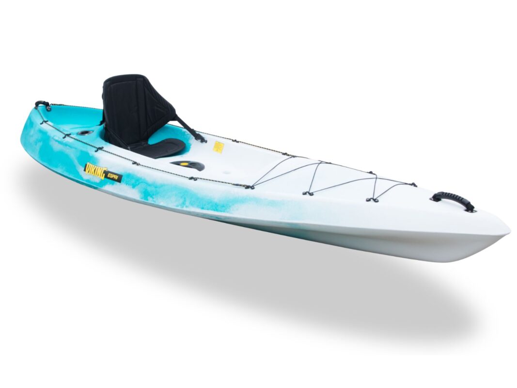 Side view of viking espri in aqua— family & cruising kayak